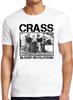 Crass Bloody Revolutions 80 Панк-рок Ретро Крутой Подарок Футболка T-Shirt 1160