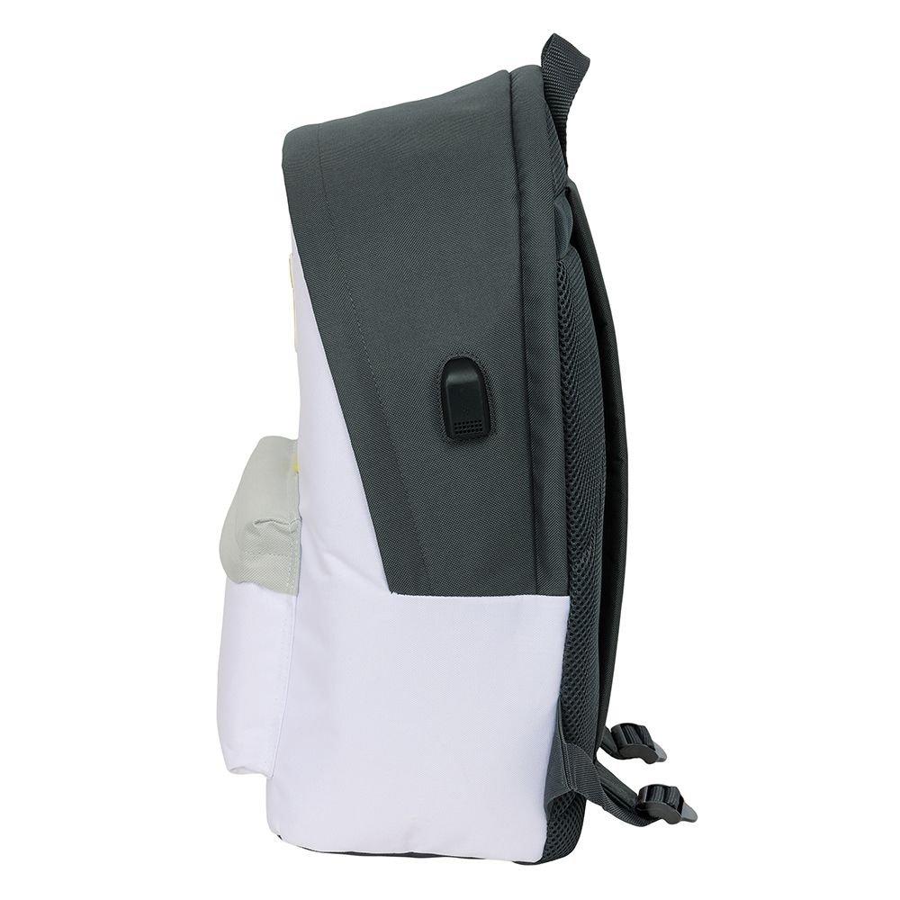 Real Madrid sports backpack with USB and laptop compartment double backpack 612554820 multicolor