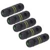 5PCS IP68 Waterproof Connector 3 Pin Straight Through Outdoor Power Connector for 9‑12mm