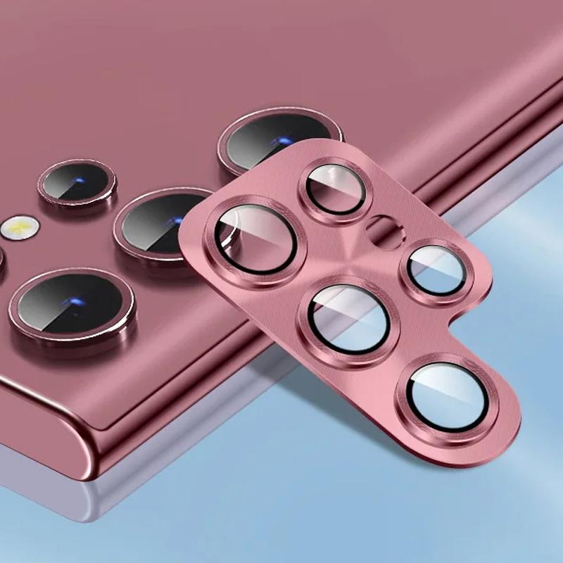 Luxury Metal Camera Lens Protector Glass For Samsung Galaxy S25 S24 S23 Ultra Plus S22 HD Back Lens Protective Film For Samsung S23 Ultra