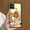 Рилаккума Аниме Милый Мультяшный Для IPhone 11 12 13 14 15 16 Pro Max Plus X XS MAX Ударопрочный Матовый Задний Чехол
