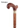 Yellow Wooden Single Joint Fashion Walking Stick Decorative Cospaly Cane Halloween Mace Crutch  Wand Crosier 92cm