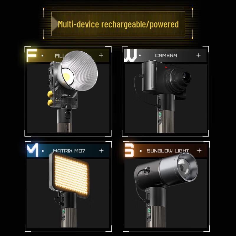 Sidande 72Wh PRO Charging Grip for Studio Lights
