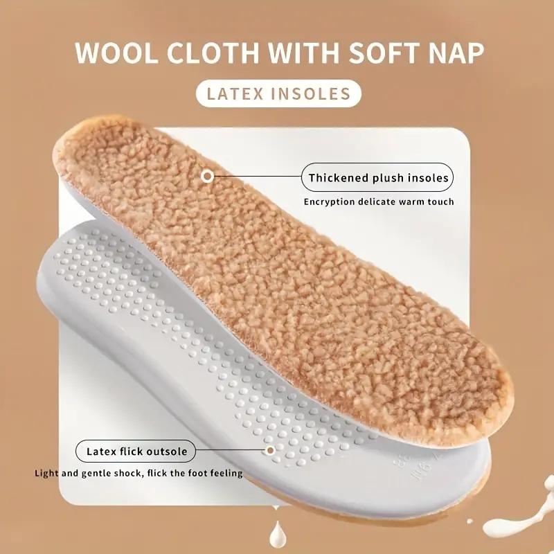 1 пара латексных термотеплых стельок, утолщенные мягкие удобные стельки для мужчин и женщин, самоподогревающиеся зимние спортивные стельки для обуви