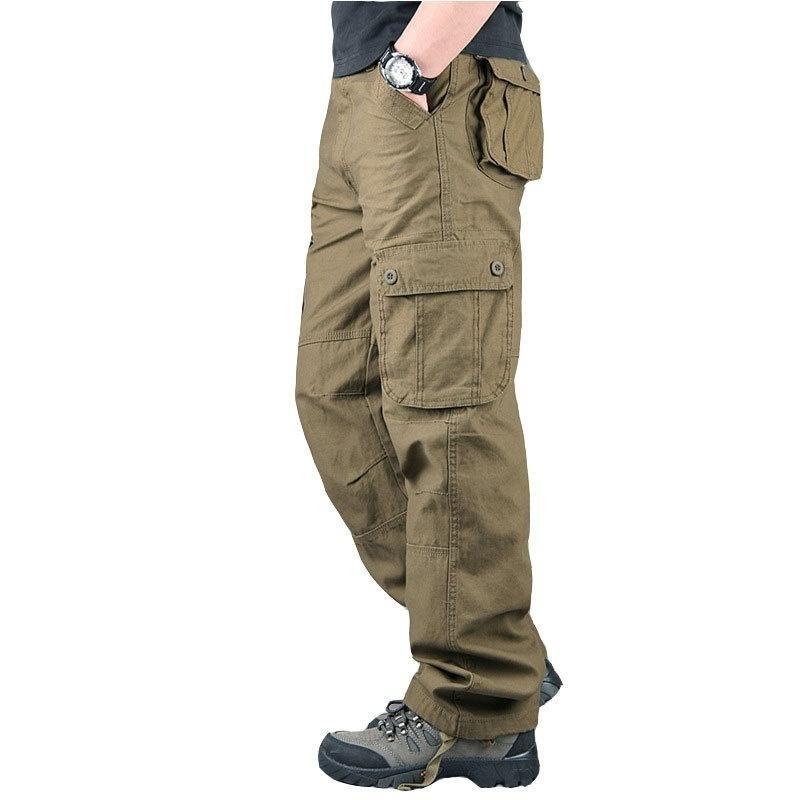 Мужские комбинезоны Outdoor Straight Multi-Pocket Cargo Pants Casual Wear Resistance Multi-Pocket Military Tactical Pants