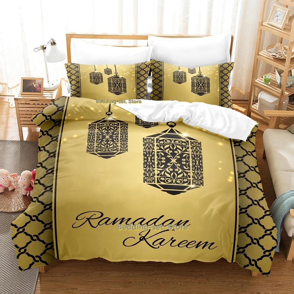 Modern Vibrant Single Twin Full Queen King Ramadan Size Bed Adult Kid Bedroom Duvetcover Sets 3D Print Anime Quilt