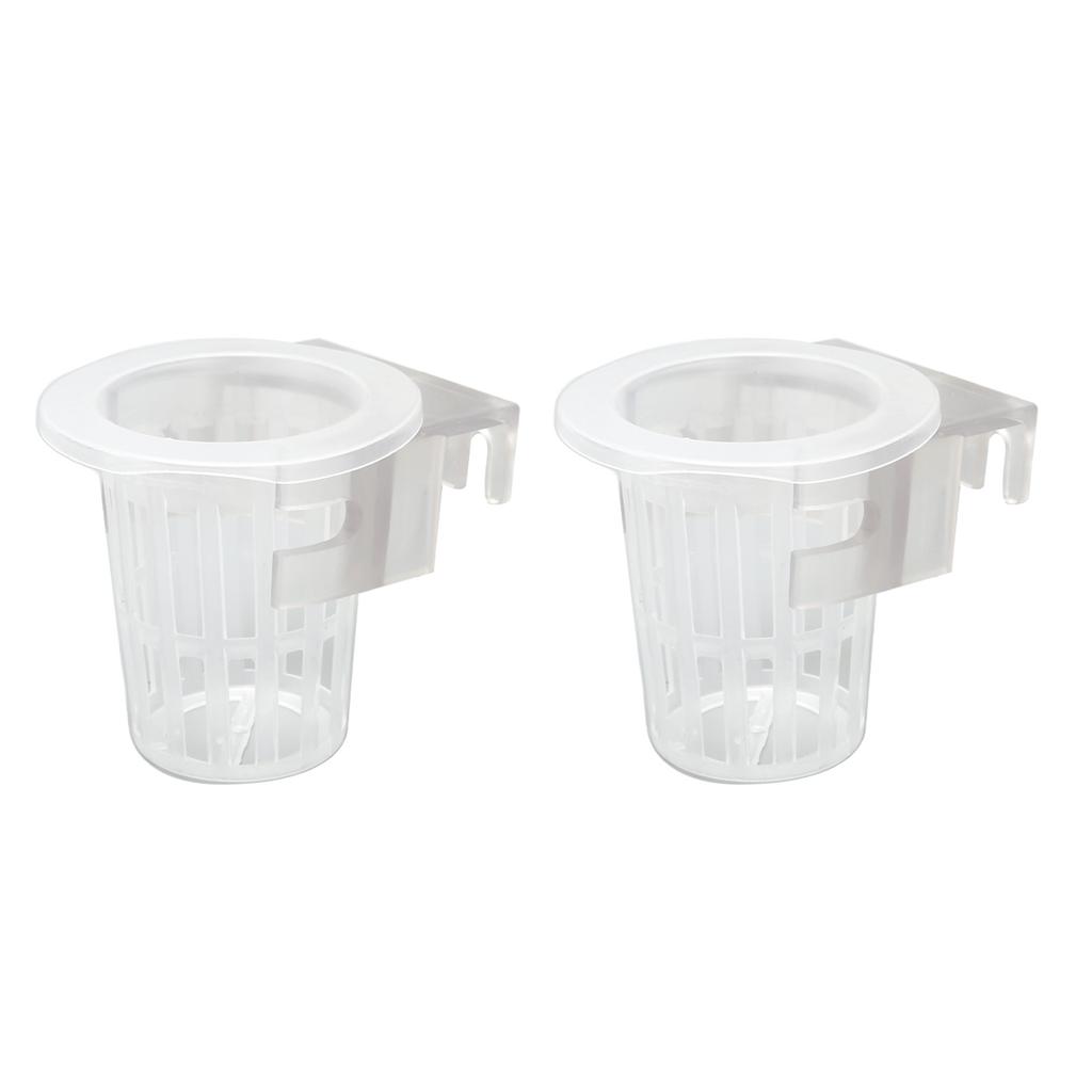 Hanging Aquarium Plant Holder Adjustable Fish Tank Planter Cups with Hole for Aquascape Decorations