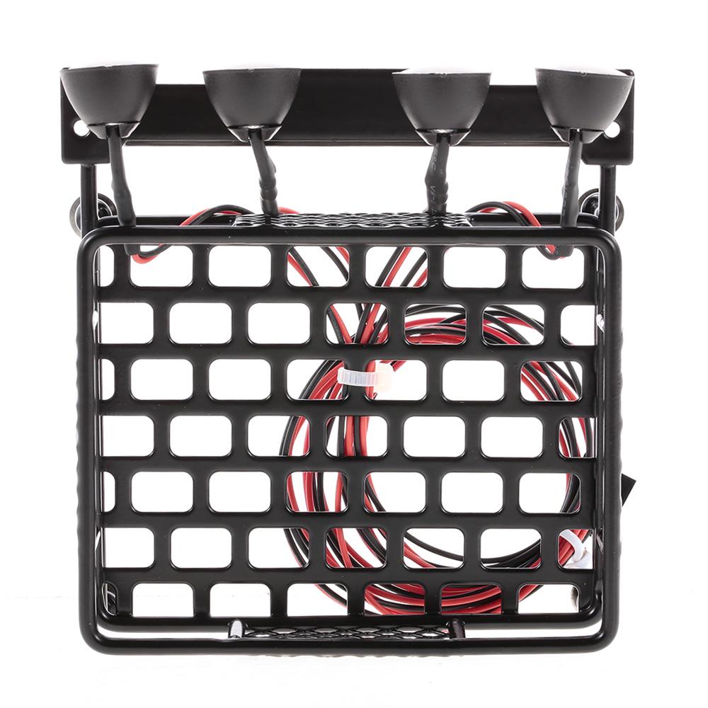 Багажник на крыше со световой балкой для 1/10 RC Crawler Axial SCX10 D90 110 Traxxas TRX-4