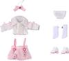 Nendoroid Doll Outfit Set Skirt with Suspenders Set White & Pink