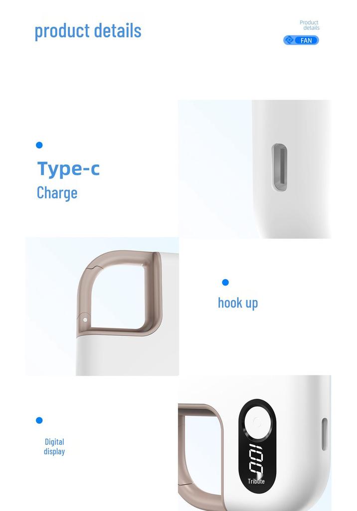 Portable Mini Handheld USB Fan with Adjustable Wind Speeds