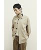 Youth Leather Trim Cotton Jacket - Beige