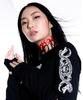 OZOD Snake Crop Top_Black