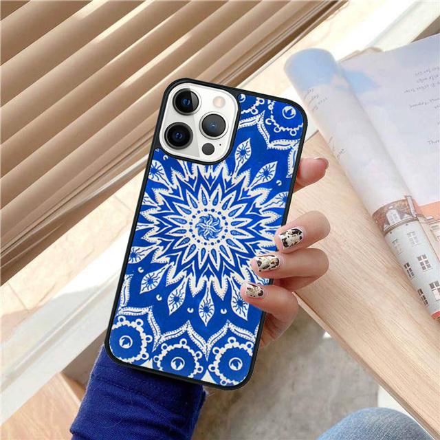 Чехол-накладка с узором «Цветок мандалы» для iPhone 17 Air 15 16 14 13 12 Pro Max 11 Pro Max Plus