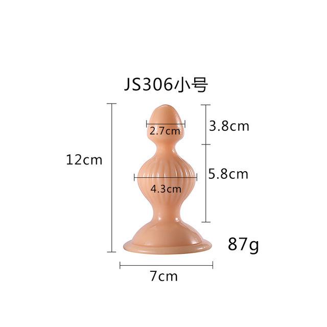 New Anal Plug Transparent Crystal Gay Anal Dilator Backcourt Coarse Pull Bead Anal Plug Large Gay Sex