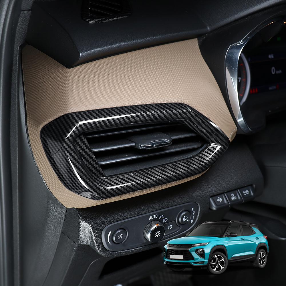 Car Interior For Chevrolet Trailblazer Center Console AC Knob Decorative Cover Air Panel Outlet Stripe Stickers Left Hand Drive