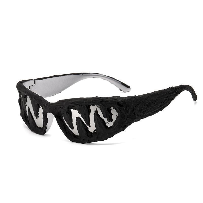 Avant garde sunglasses men dark handmade venom party styling glasses trend mirror female punk mirror fashion