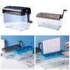 Hand Crank Hand Shredder ABS Documents Paper Cutting Tool Manual Shredder  Birthday Gift