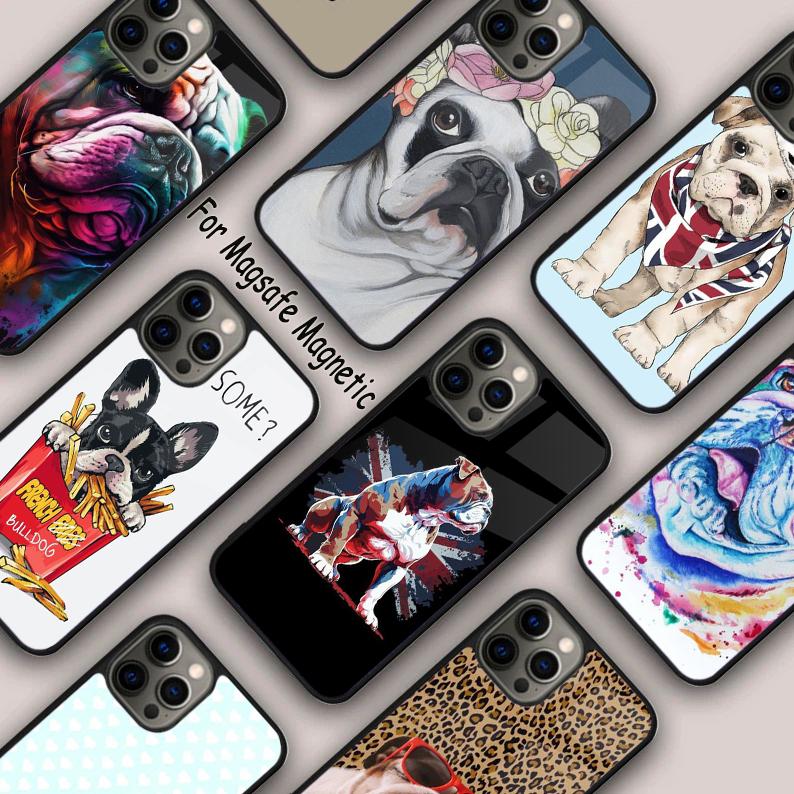 British Bulldog Magnetic Phone Case For APPLE iPhone 17 Air 16 14 13 12 Pro Max 15 Plus Wireless Charge With MagSafe Cover