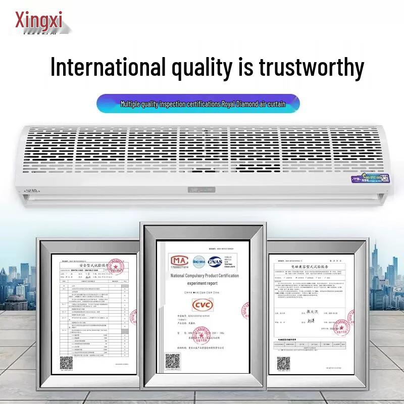 HUANGXI Electric Air Curtain with Heat & Cool Function