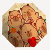 1PC Capibala Umbrella-8-Rib Reinforced, Automatic Open, Lightweight & Durable, Cute Fashion Accessory for Outdoor-Y0309