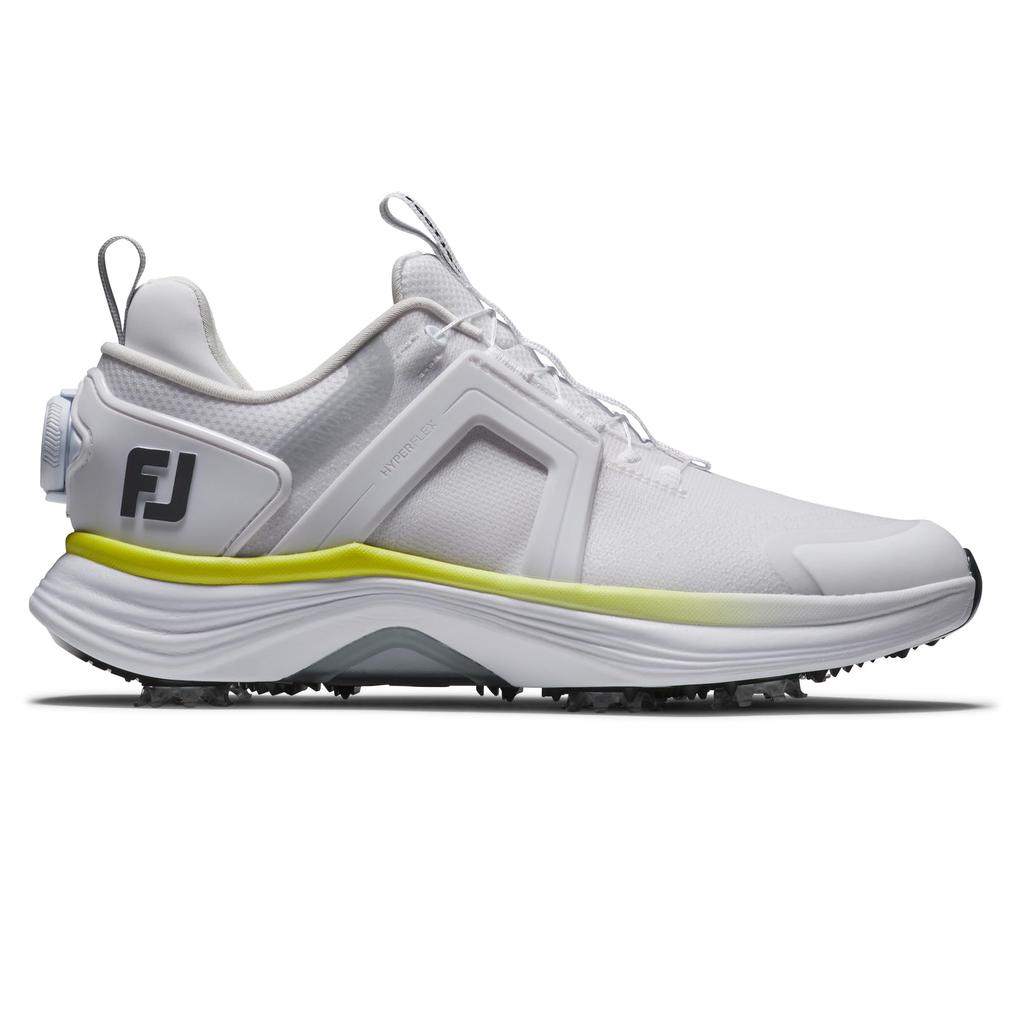 Женские туфли для гольфа FootJoy Hyperflex BOA 3E, бело-желтые, 22,5 см,