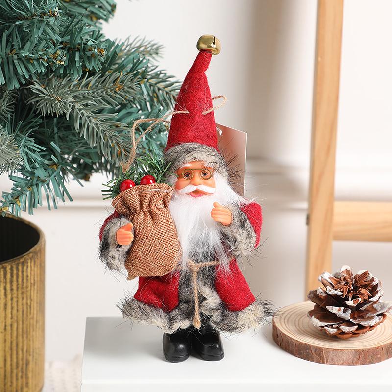 Christmas Santa Claus Ornaments Pendant Home Party Desktop Bookshelf Xmas Tree DIY Exquisite Cute