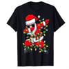 Naughty Xmas Ornaments Kamasutra Adult Humor Christmas High-quality Pure Cotton Men's Short-sleeved T-shirt Casual Loose Top