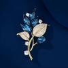 Elegant and Refined Orchid Brooch for Women, Delicate and Elegant Crystal Brooch, Light Luxury and Niche Design Sense Brooch