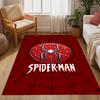 Spider-Man Red Background Non-Slip Rug - Polyester, Home Decor, Suitable for Bedrooms, Living Rooms, Entryways, and Studios