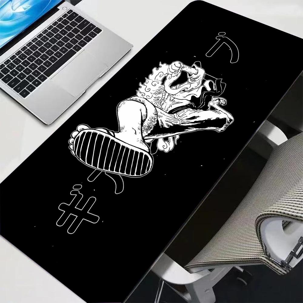 Anime One Piece Luffy Extended Mouse Pad HD Printing Lockedge NonSlip Rubber Keyboard Pad Big Deskmat PC Gamer Accessories