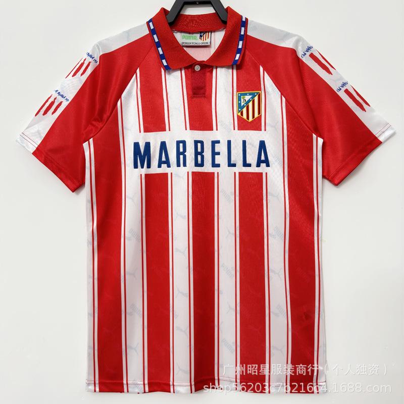Vintage football jersey 0405 season Atletico Madrid LFC98 France 06 France 0708 Manchester United football jersey with print