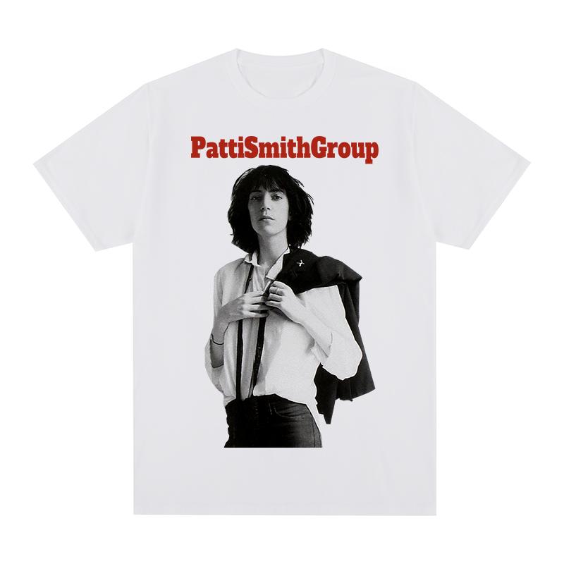Patti Smith Group Vintage Tshirt European American Y2k Cotton Men T shirt New Tee Tshirt Womens Tops