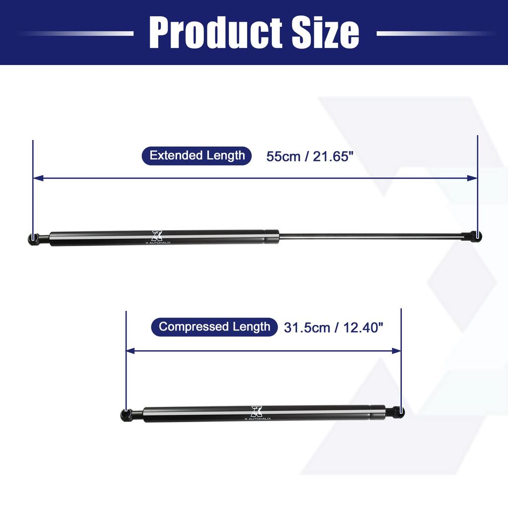 uxcell Совместимо с Toyota Совместимо с Crown S200 2 шт. Демпфер капота Демпфер капота Газовая пружина Газовый амортизатор переднего капота Газовый подъемник Поддержка демпфера Амортизатор