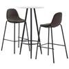 VidaXL 3-Piece Bar Set Table and Pub Chairs Bistro Furniture Counter Furniture Garden Kitchen Restaurant 3051133