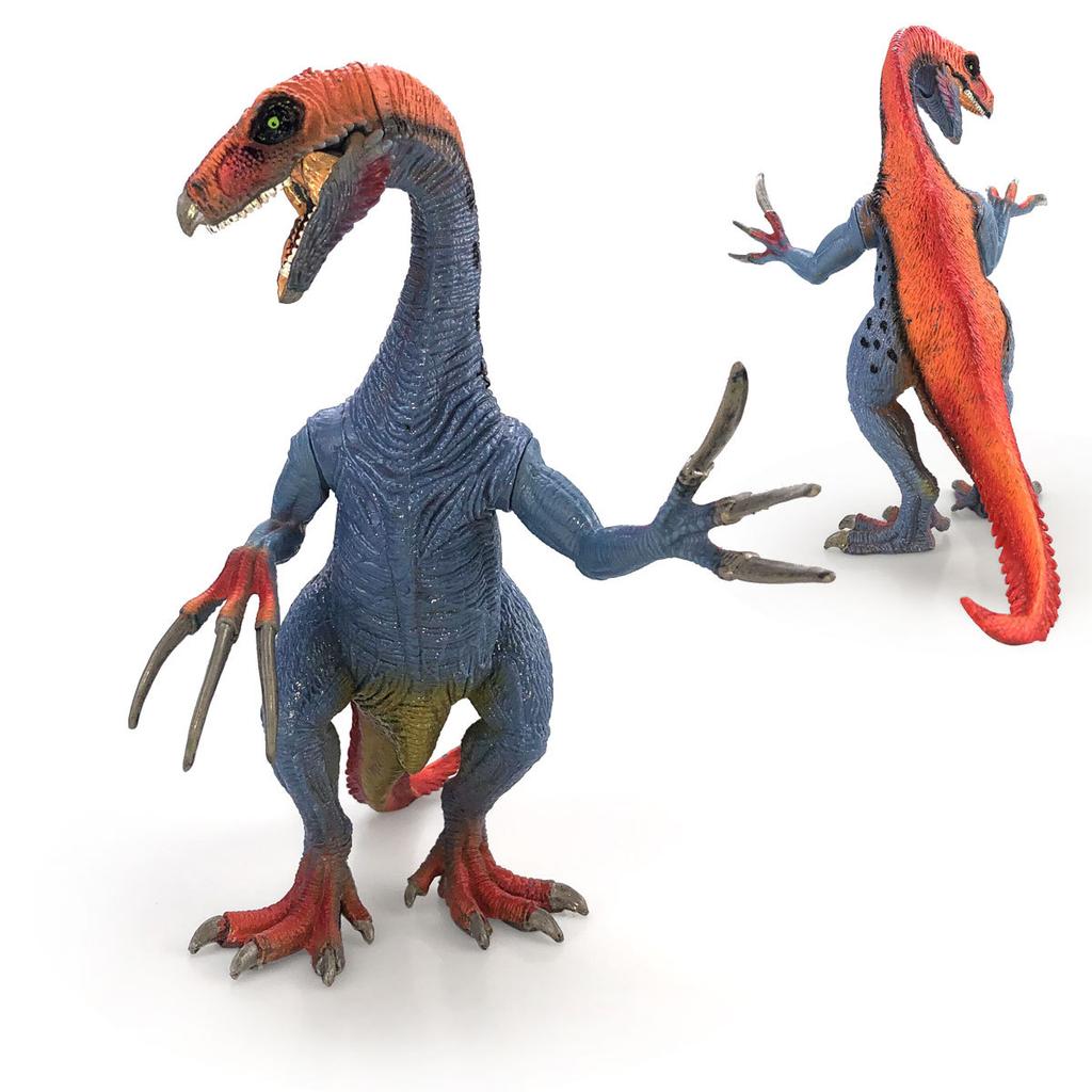 Dinosaur Model Toy Set, Mosasaurus King Kong T-Rex Therizinosaurus Velociraptor Giganotosaurus