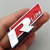 BRQ1 For VOLKSWAGEN VW GTI 3D Metal Car Logo R RLine Front Grille Emblem Badge Sticker For Volkswagen VW Golf R R32 MK7 MK7.5 MK8 Pol oq2