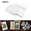 100pcs Plastic Self Seal Poly Storage Hang Hole Packaging Bag Zipper