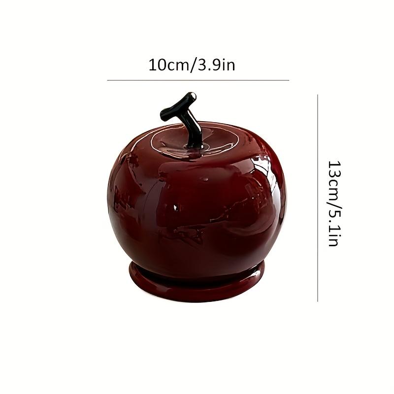 Holder With Toothpick Ceramic Appleshaped Lid Elegant Home Kitchen Accessory
