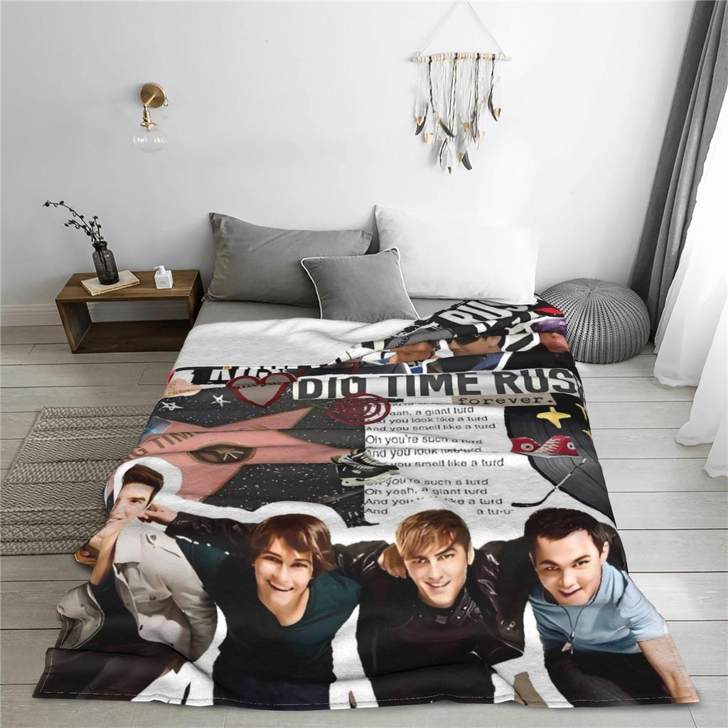BTR In Real Life Worldwide 2025 Tour Blanket Quality Warm Throw Blanket Winter Kids Outdoor Fluffy Bedspread