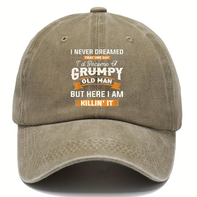 Trendy UnisexS Faded Baseball Cap with Printed Letters Adjustable And WornIn for Casual Wear Perfect for Travel And Outdoor Act