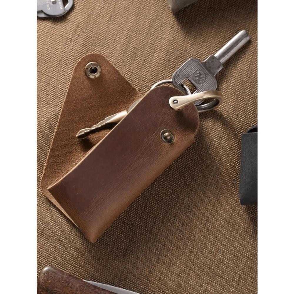 Portable Key Storage Bag Key Protection Case Creative Top Layer Cowhide Key Bag For Women Money Wallet Mini Wallet Purse Wallet