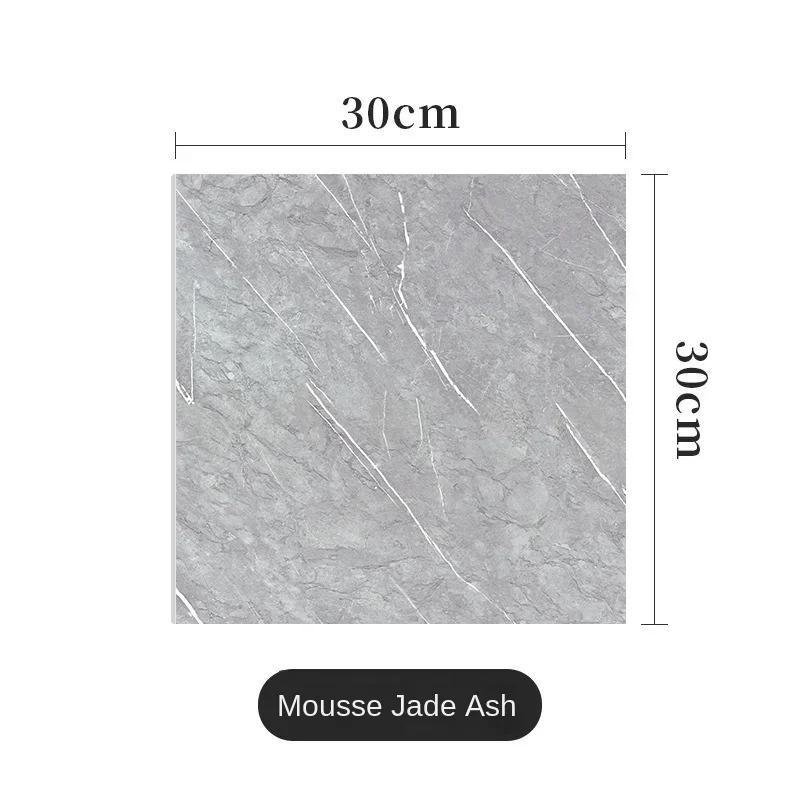 PVC Imitation Marble Wall Stickers Self-adhesive Floor Stickers Waterproof Bathroom Living Room Decoration Decals 30*30cm