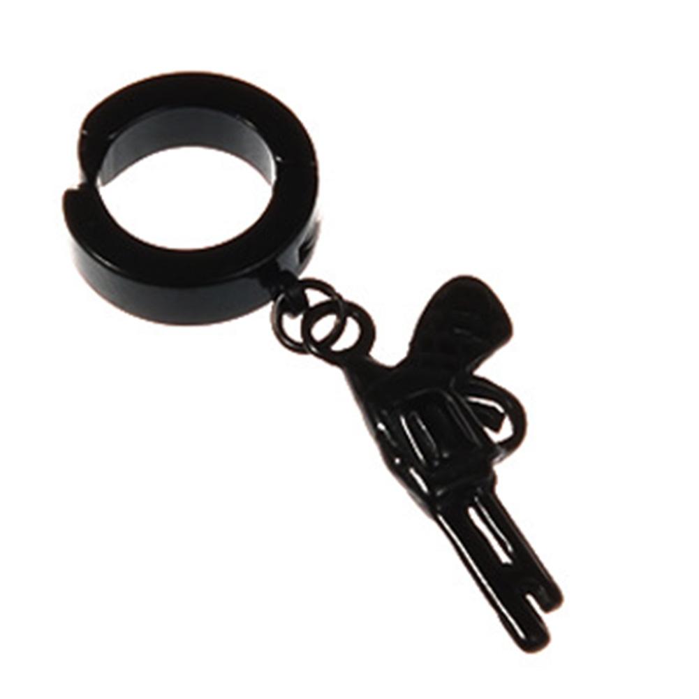 Fashion Rock Style Hypoallergenic Cross Shaped Titanium Steel Ear Clip Accessories