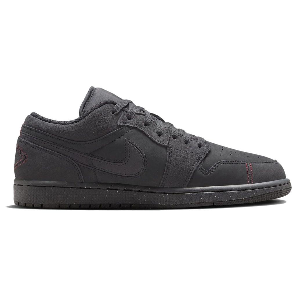 Air Jordan 1 Low SE Craft Dark Smoke Red Мужские кроссовки Серые Dark-Smoke-Grey Varsity-Red FD8635-001