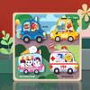 Деревянные игрушки для малышей Игрушки Монтессори 3D-пазлы Раннее развитие Обучение Мультяшные животные Пазлы Интеллектуальные когнитивные игры