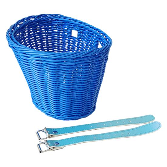 Велосипедная корзина большой вместимости, прочная, грузоподъемная, универсальная, простая в установке, плетеная вручную, имитация ротанга, велосипедная