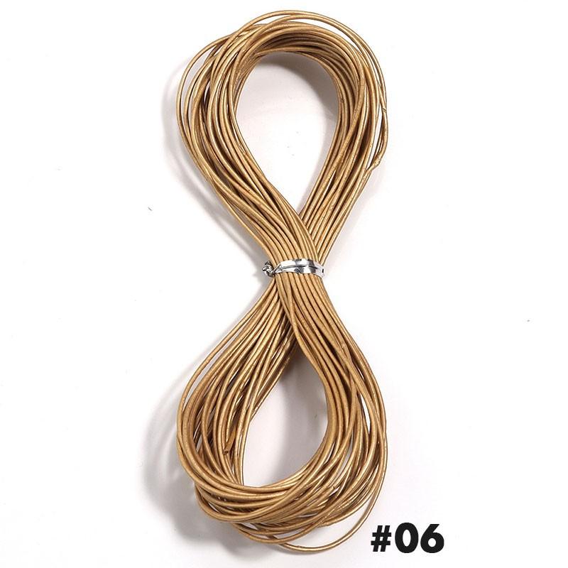 10 ярдов 1,5 мм круглый кожаный шнур из коровьей кожи Материал для изготовления ювелирных изделий Ручной работы Браслетов Для изготовления ювелирных изделий Фурнитура Шнуры для рукоделия