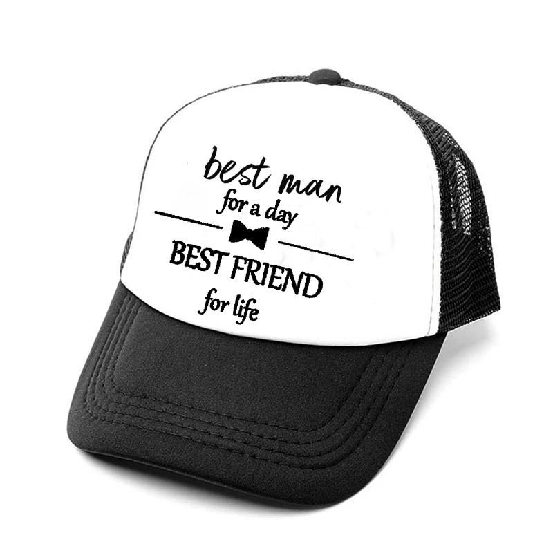 Groomsman Best Man for a Day Best Friend for Life Cap Groom To Be Wedding Engagement Bachelor Party Bridal Shower Proposal Gift