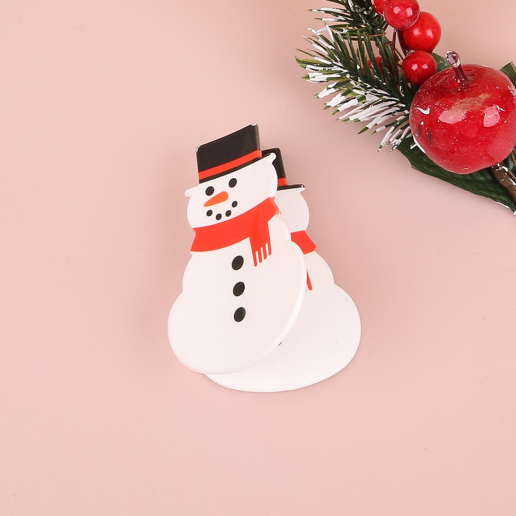 Cute Girls Christmas Hair Clips Elk Snowflake Hair Claws Clips Plastic Hairpins Girls Kids Christmas Party Hair Accessories