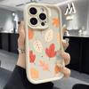 Чехол для телефона с узором из разноцветных осенних листьев для iPhone 16 15 14 13 12 11 Pro Max Plus, противоударный, гелевый, гибкий, защитный
